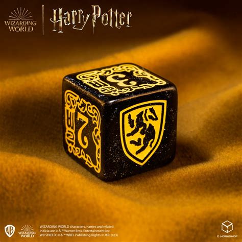 house hufflepuff metal dice|Harry Potter Hufflepuff Modern Dice Black .